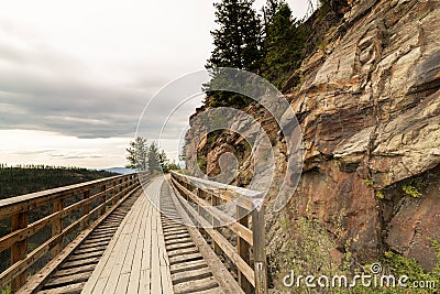 Myra Canyon Stock Photo